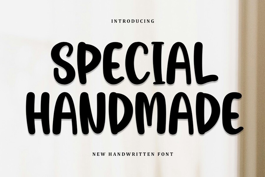 Пример шрифта Special Handmade