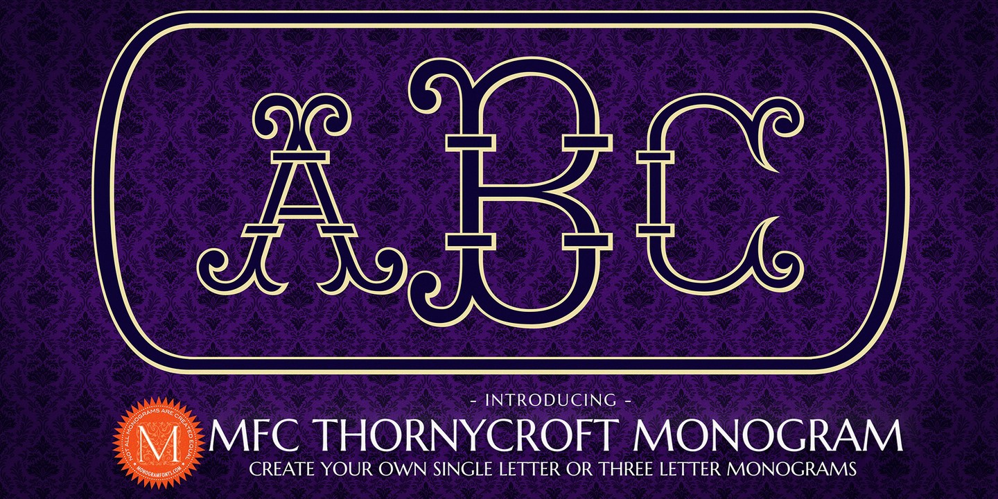 Пример шрифта MFC Thornycroft Monogram