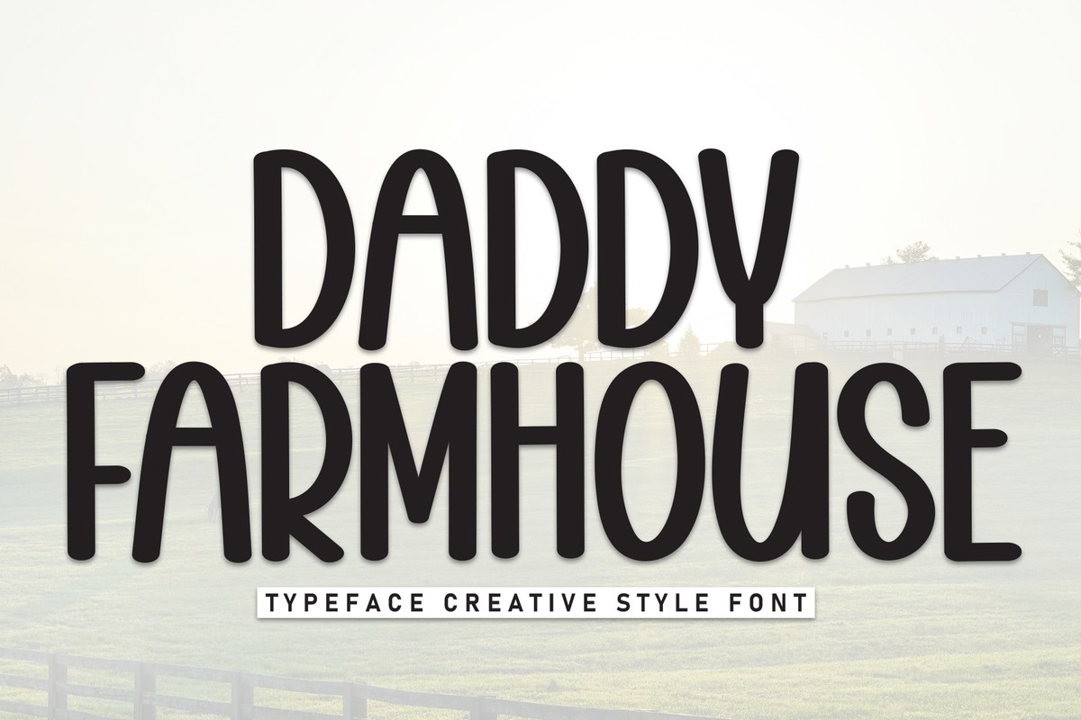 Пример шрифта Daddy Farmhouse
