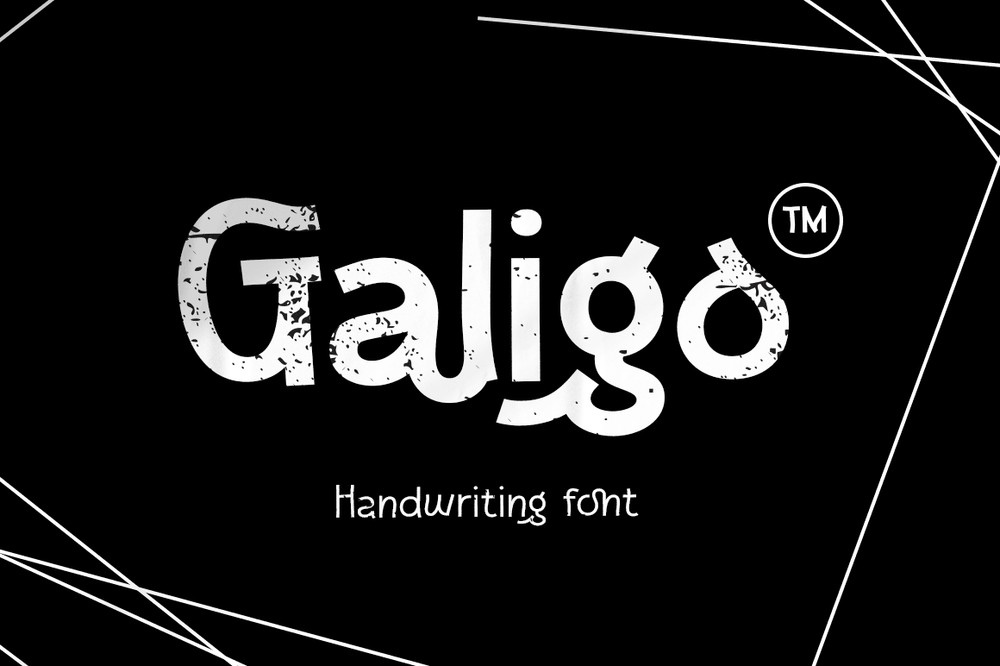 Пример шрифта Galigo