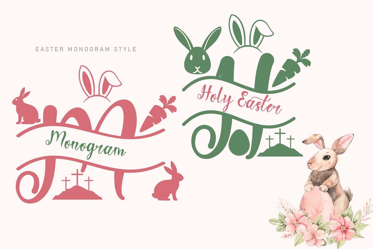 Пример шрифта Holy Easter Monogram Regular