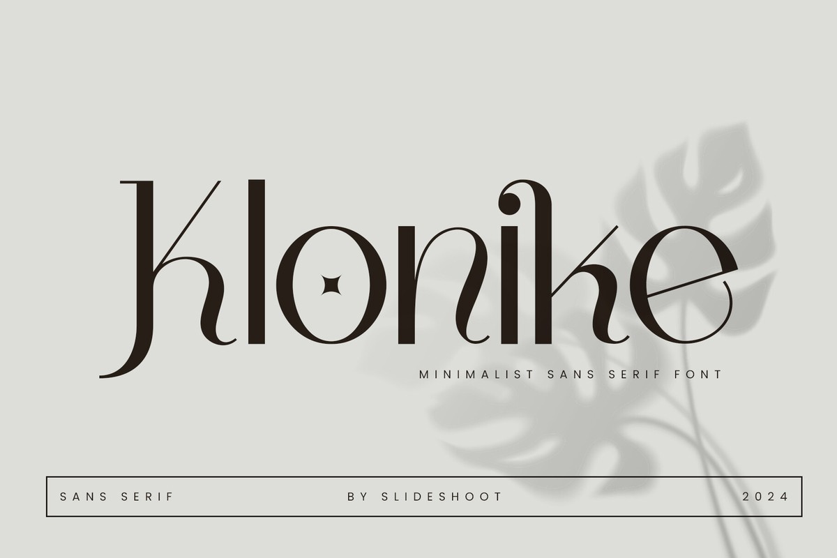Пример шрифта Klonike