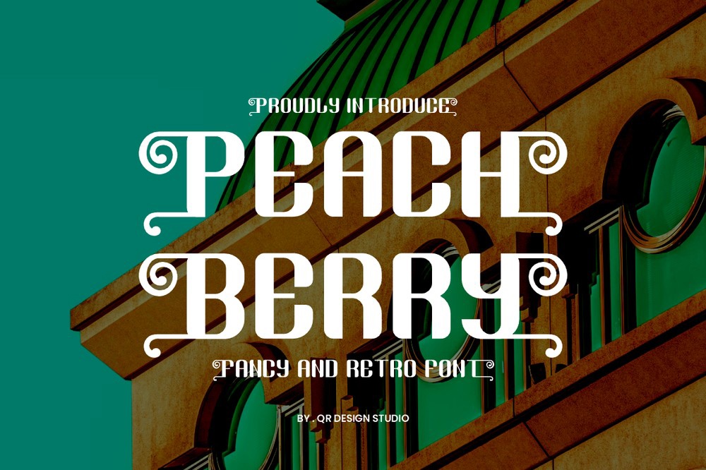 Пример шрифта Peach Berry