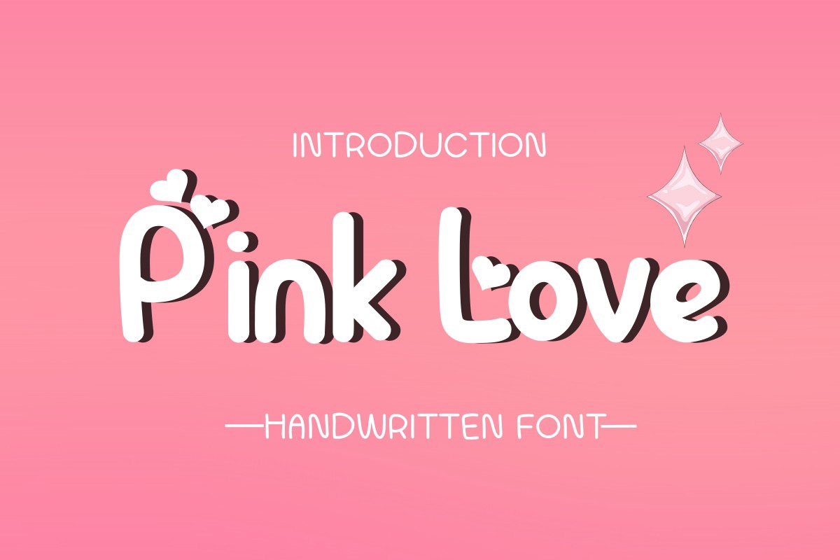 Пример шрифта Pink Love