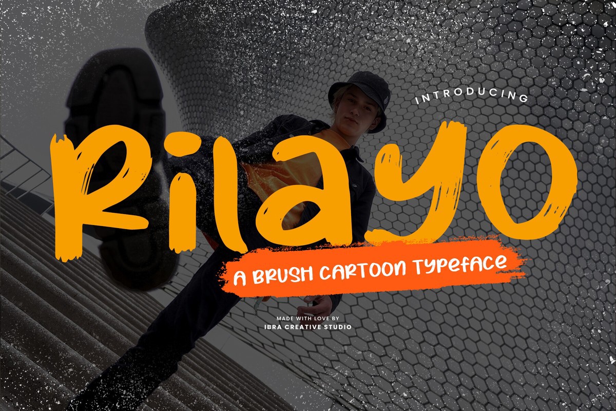 Пример шрифта Rilayo