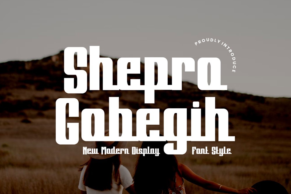 Пример шрифта Shepro Gobegih Regular