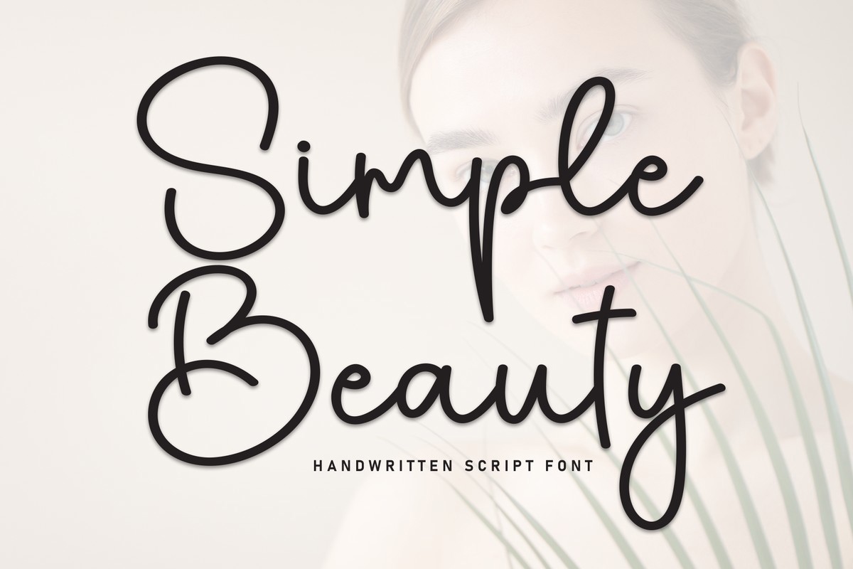 Пример шрифта Simple Beauty Regular