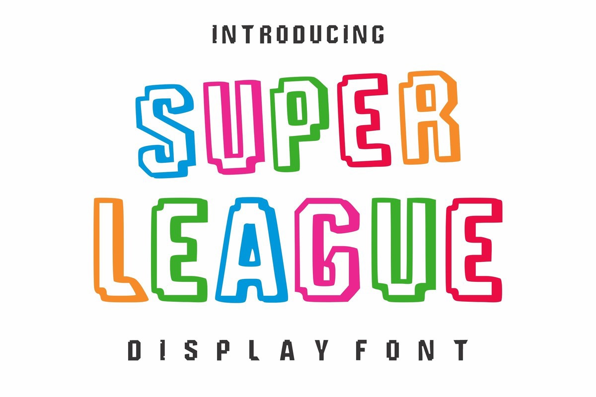 Пример шрифта Super League