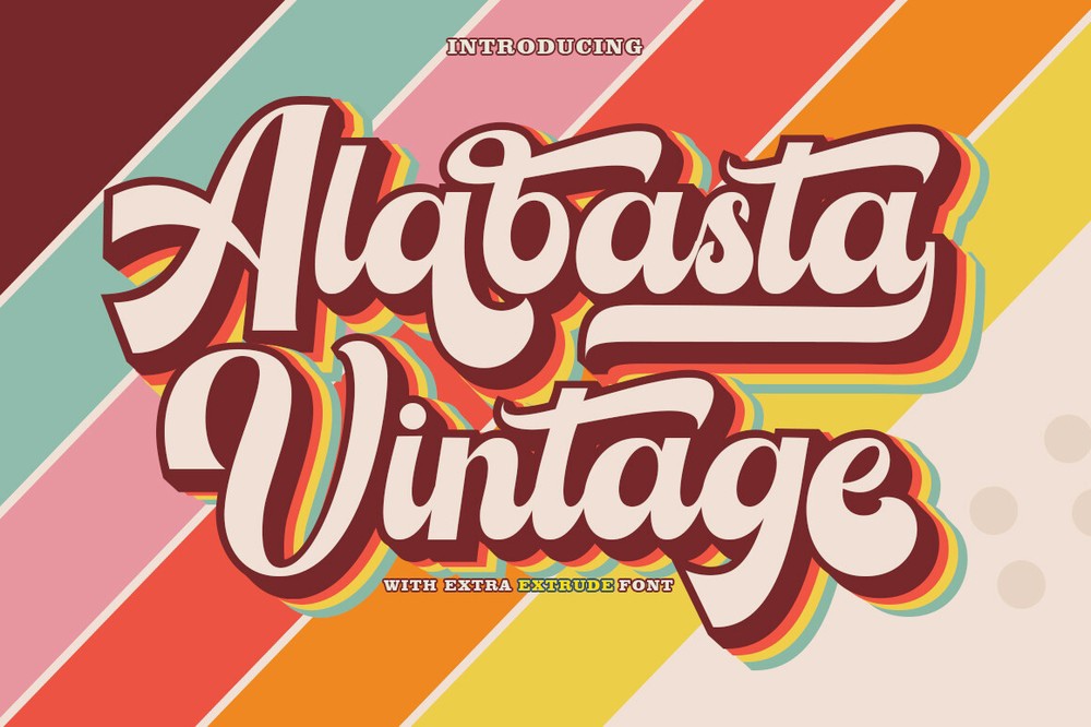 Пример шрифта Alabasta Vintage
