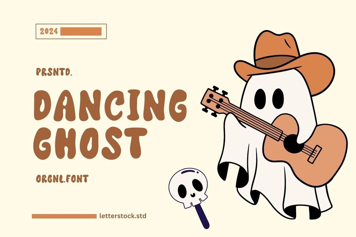 Пример шрифта Dancing Ghost