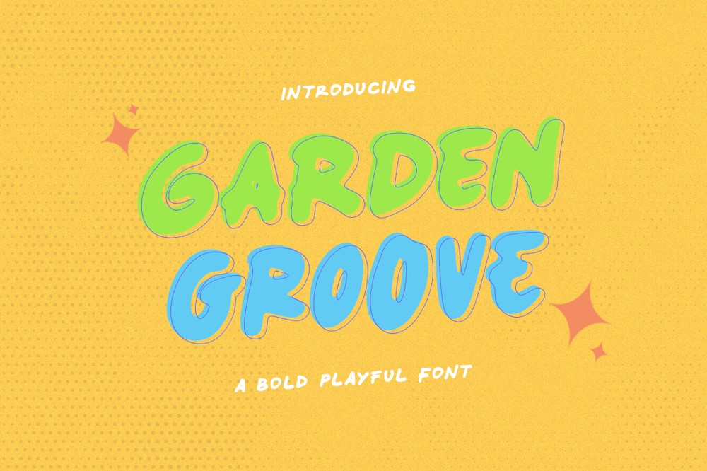 Пример шрифта Garden Groove