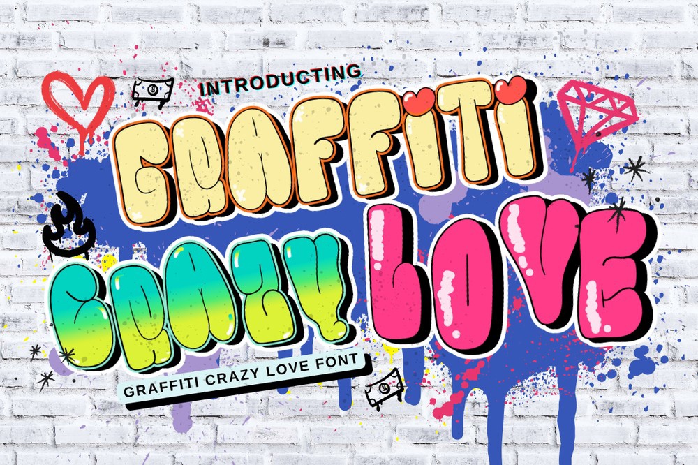 Пример шрифта Graffiti Crazy Love