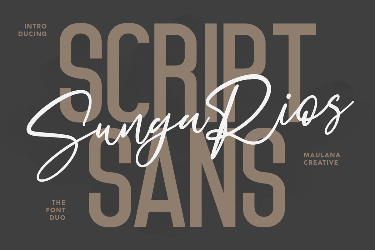 Пример шрифта Sungarios