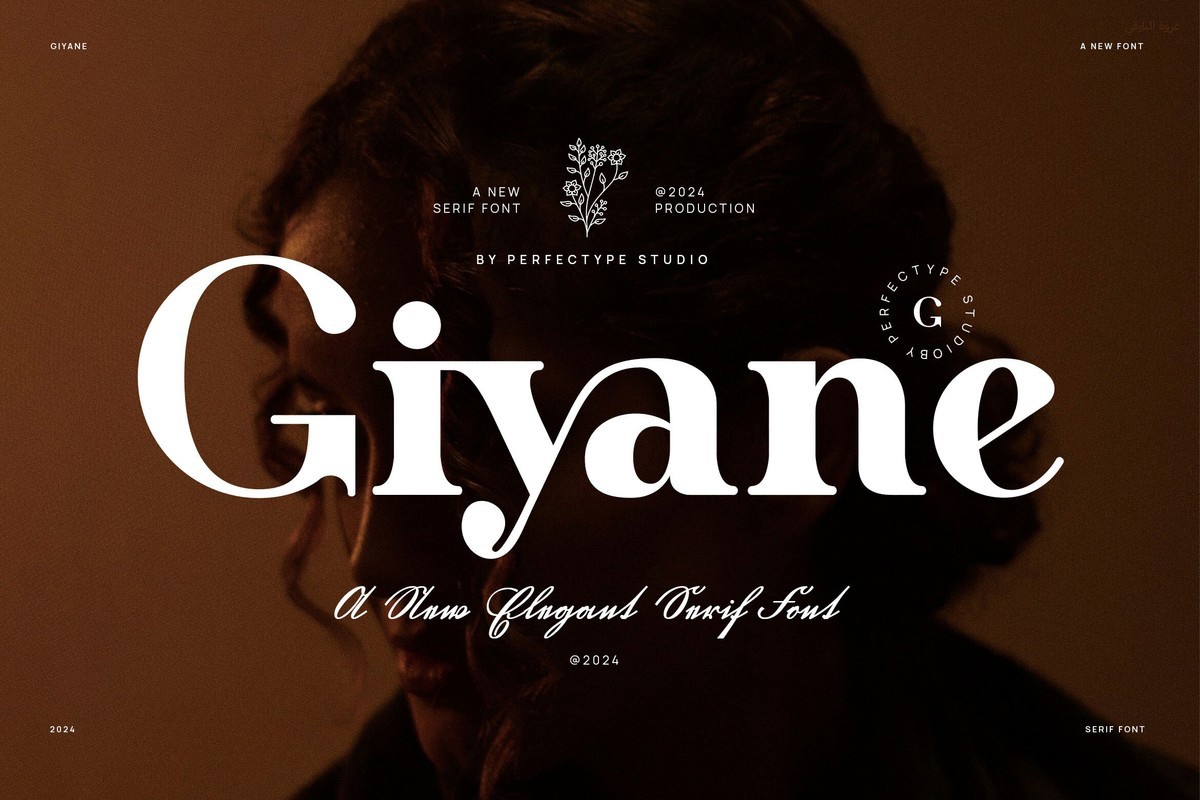 Пример шрифта Giyane