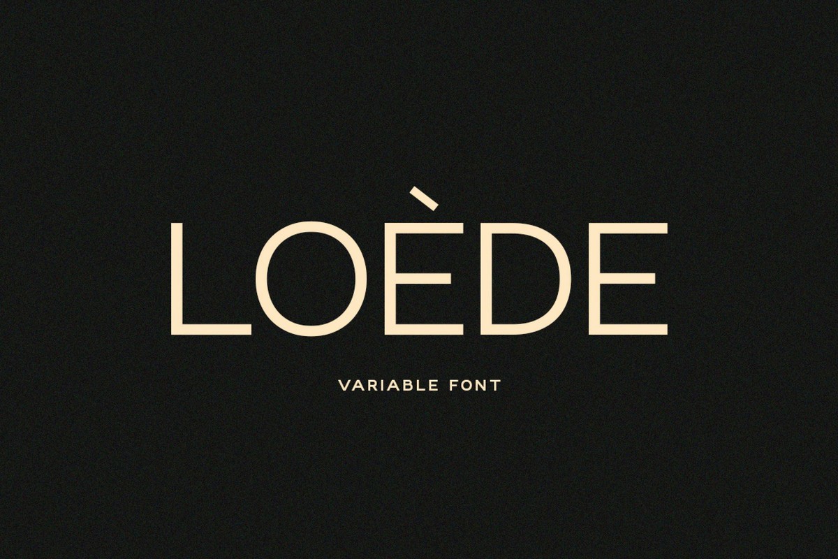 Пример шрифта Loede Medium