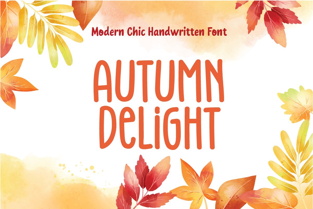 Пример шрифта Autumn Delight