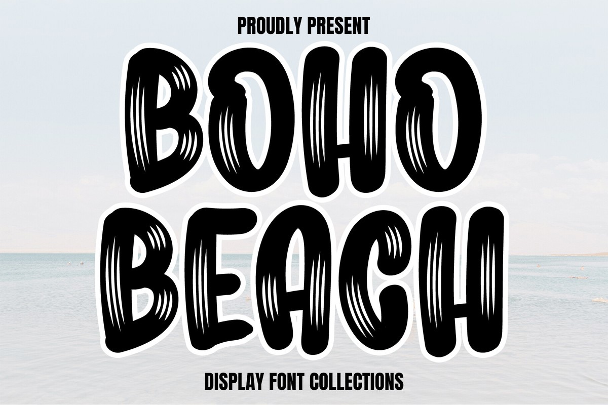 Пример шрифта Boho Beach