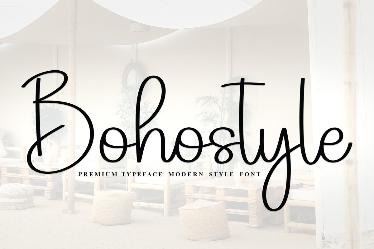 Пример шрифта Bohostyle