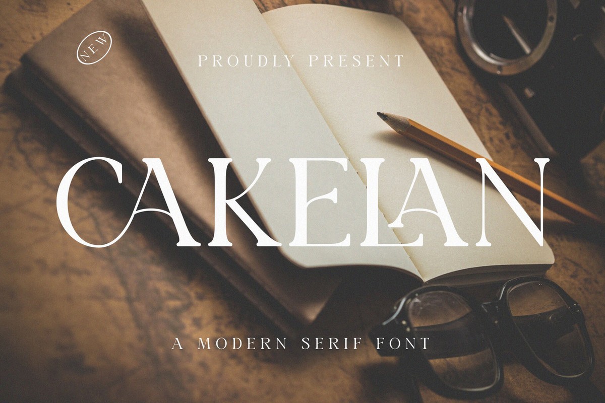 Пример шрифта Cakelan