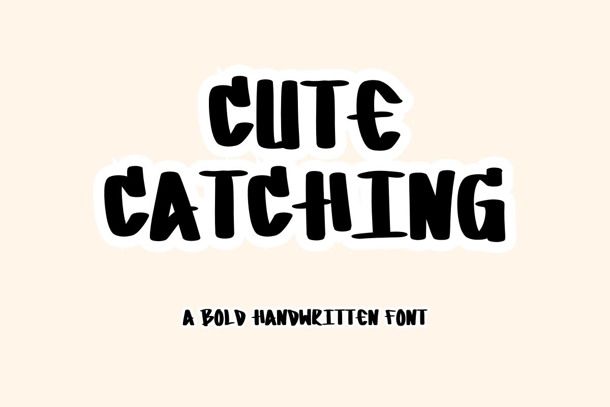 Пример шрифта CuteCatching