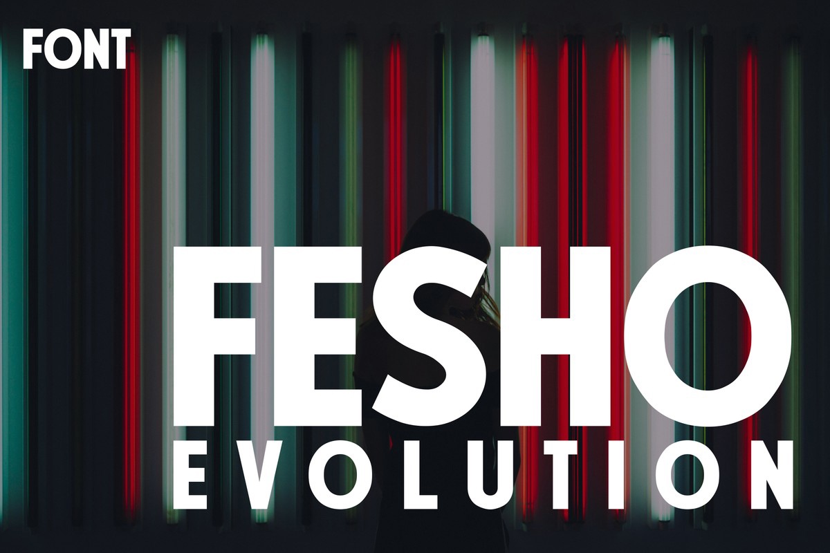 Пример шрифта Fesho Evolution