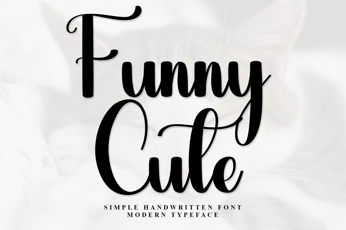 Пример шрифта Funny Cute