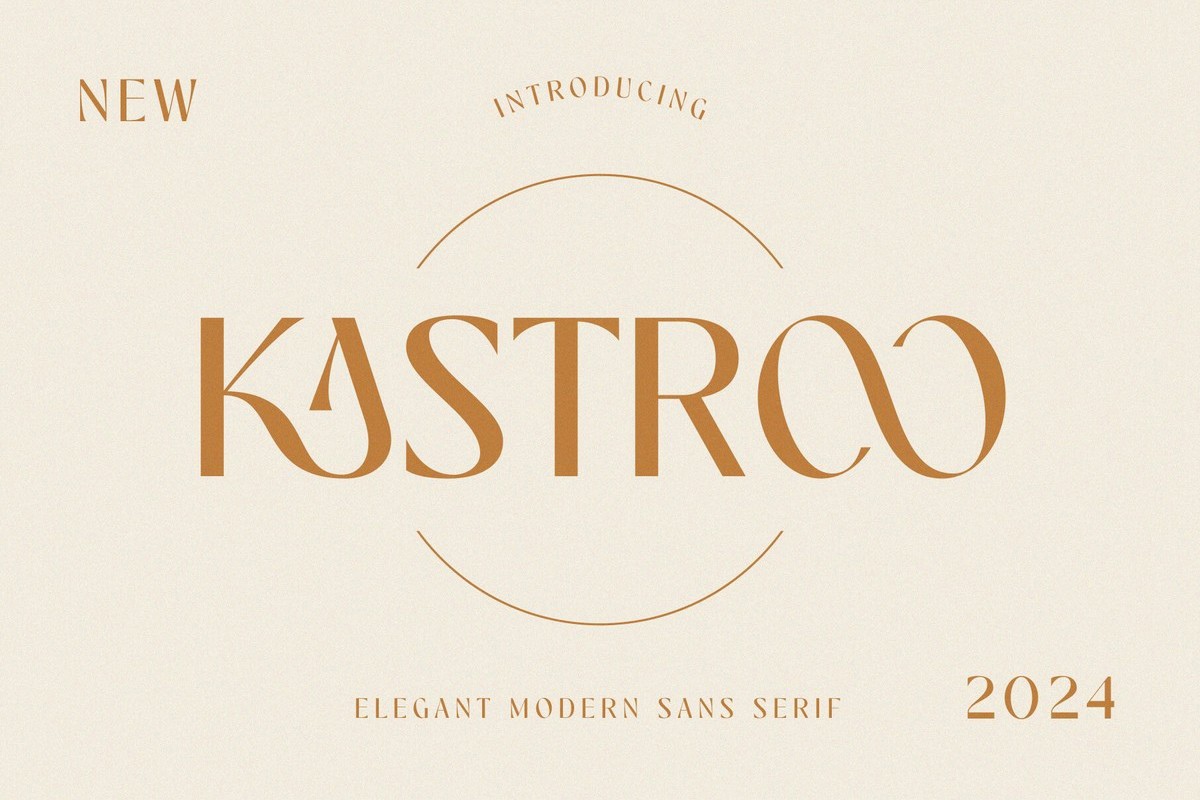 Пример шрифта Kastroo