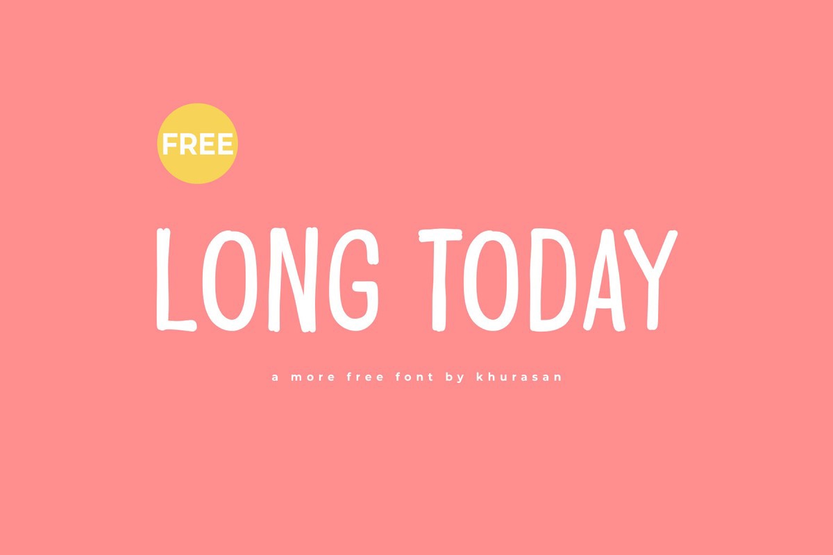 Пример шрифта Long Today Regular