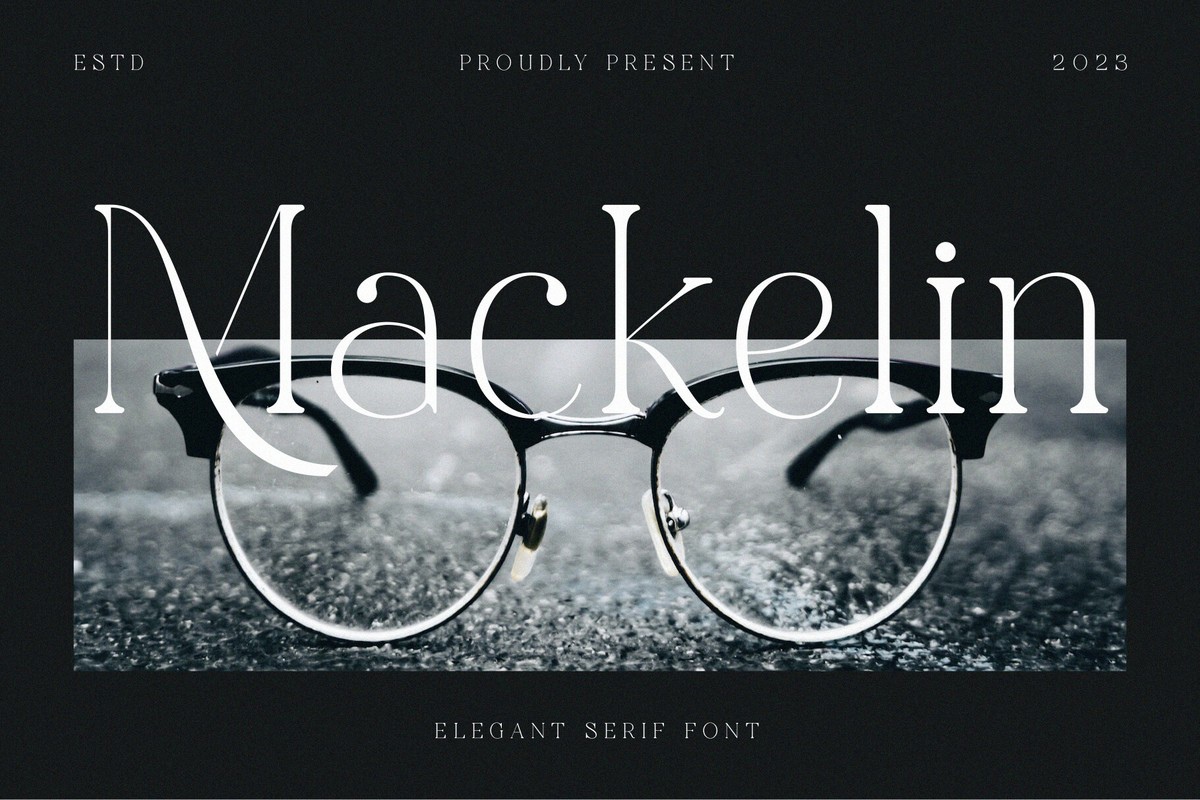 Пример шрифта Mackelin