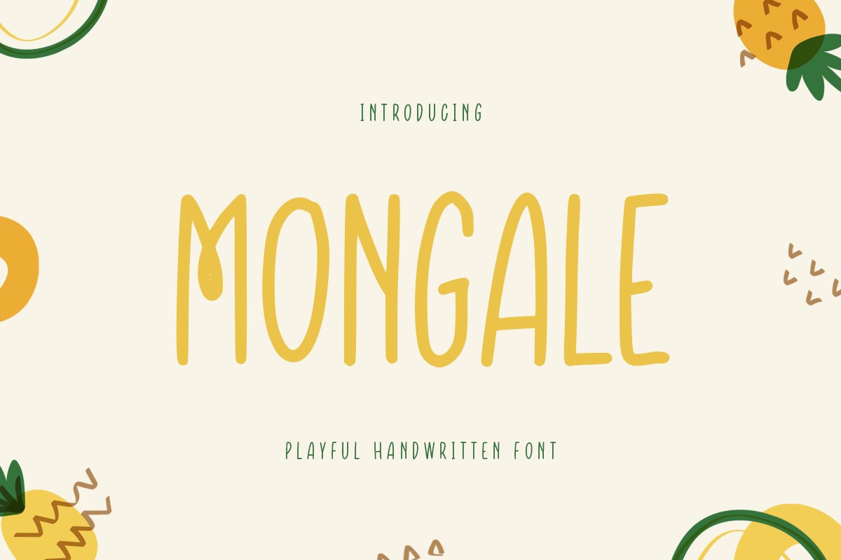 Пример шрифта Mongale