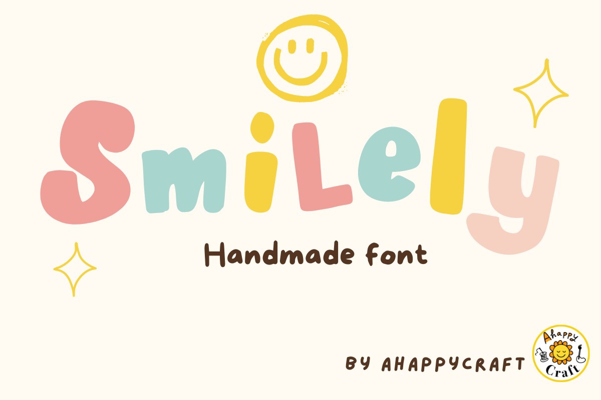 Пример шрифта Smilely