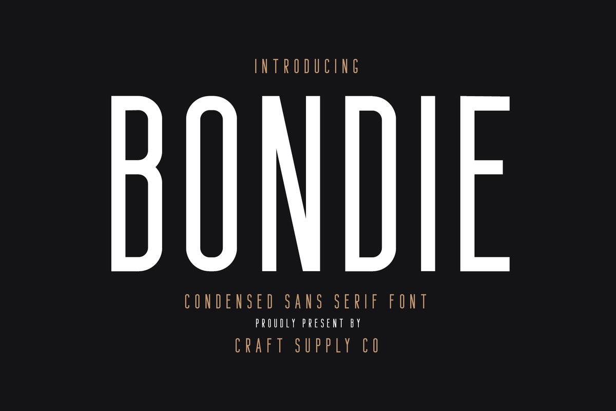 Пример шрифта Bondie Regular