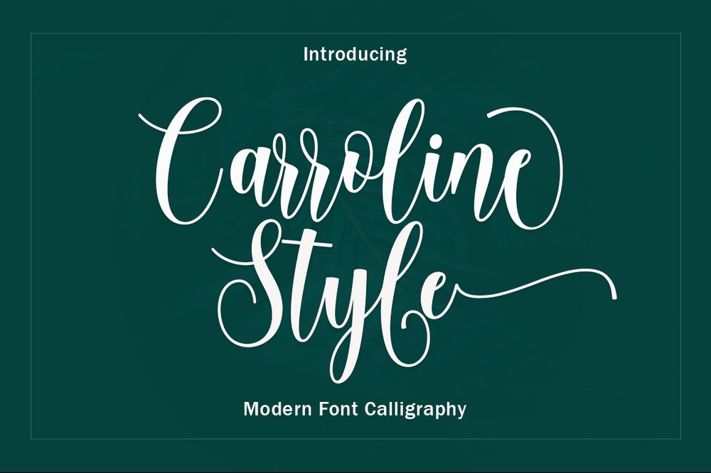 Пример шрифта Carroline Style Regular