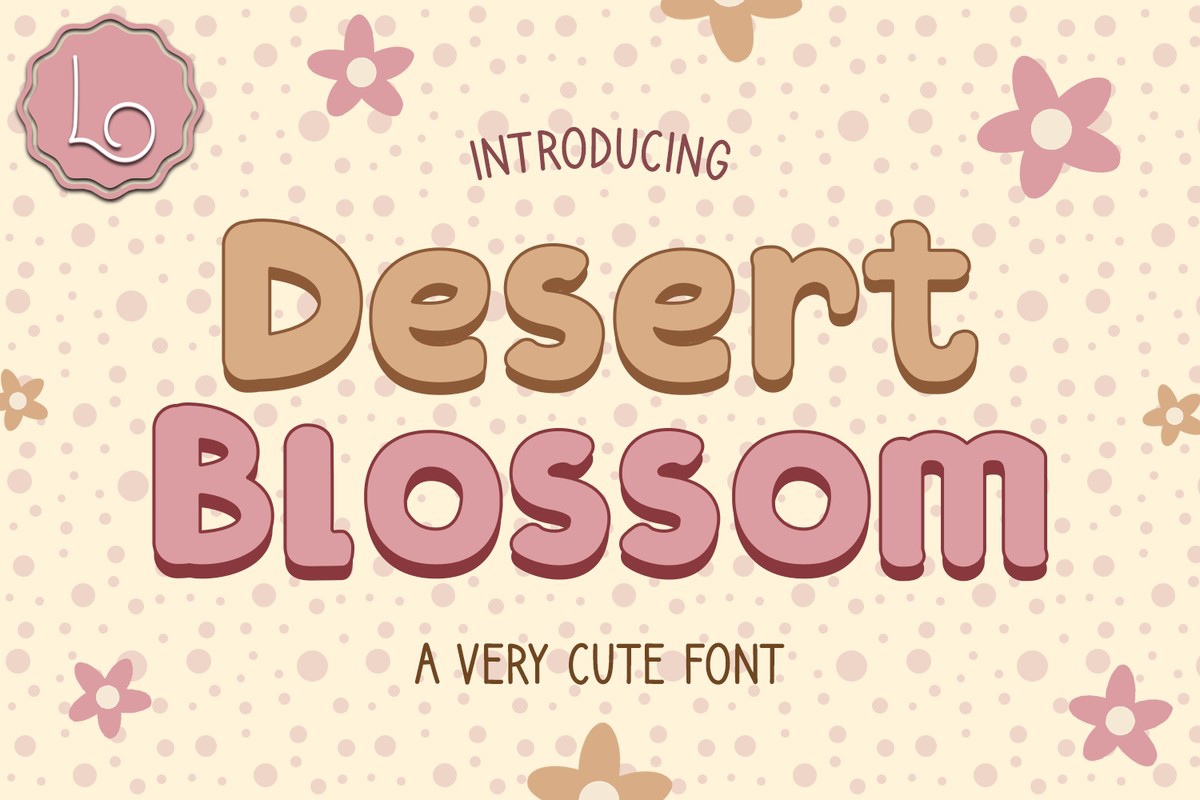 Пример шрифта Desert Blossom Regular