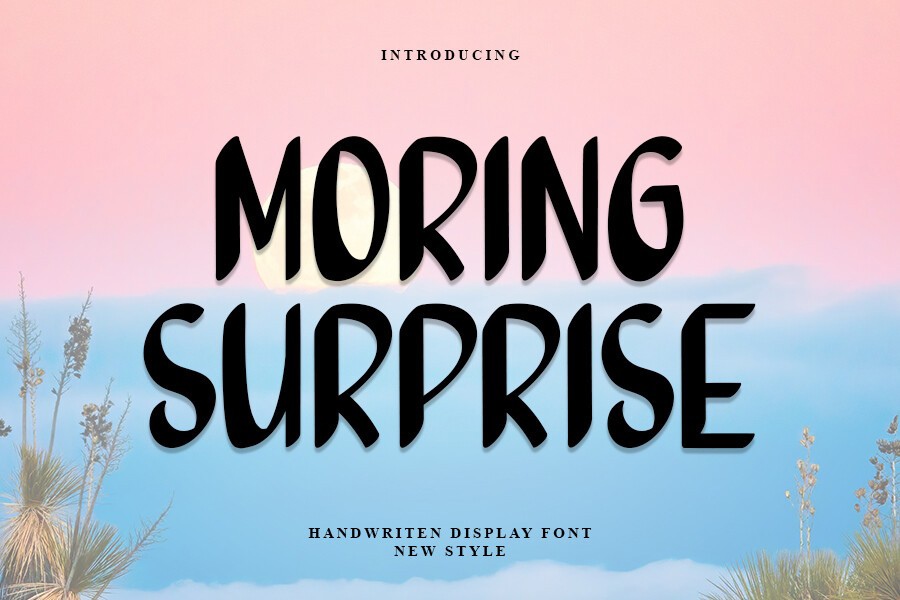 Пример шрифта Morning Surprise
