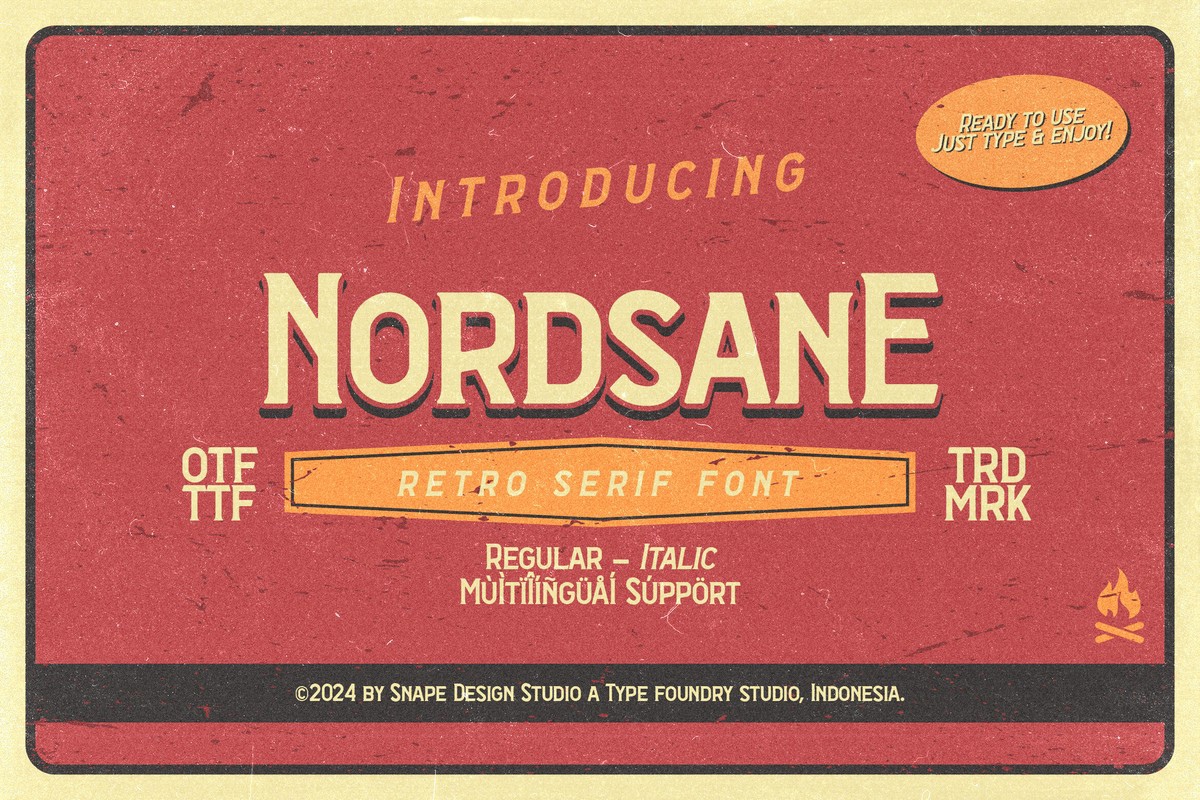 Пример шрифта Nordsane Regular