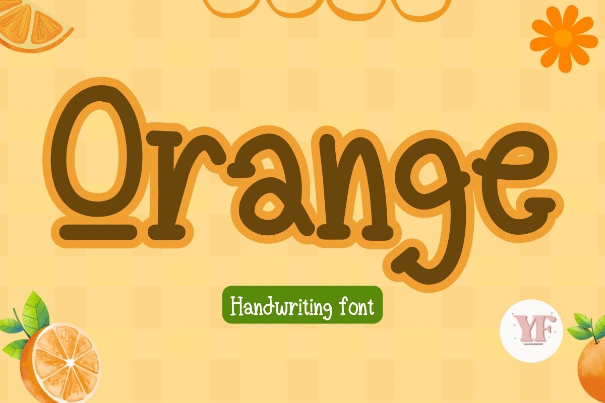Пример шрифта Orange