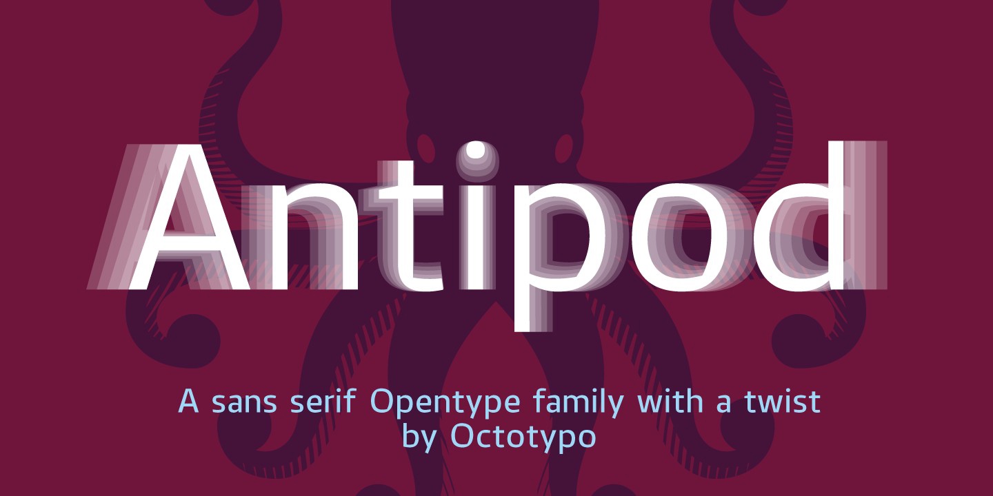 Пример шрифта Antipod Light Italic