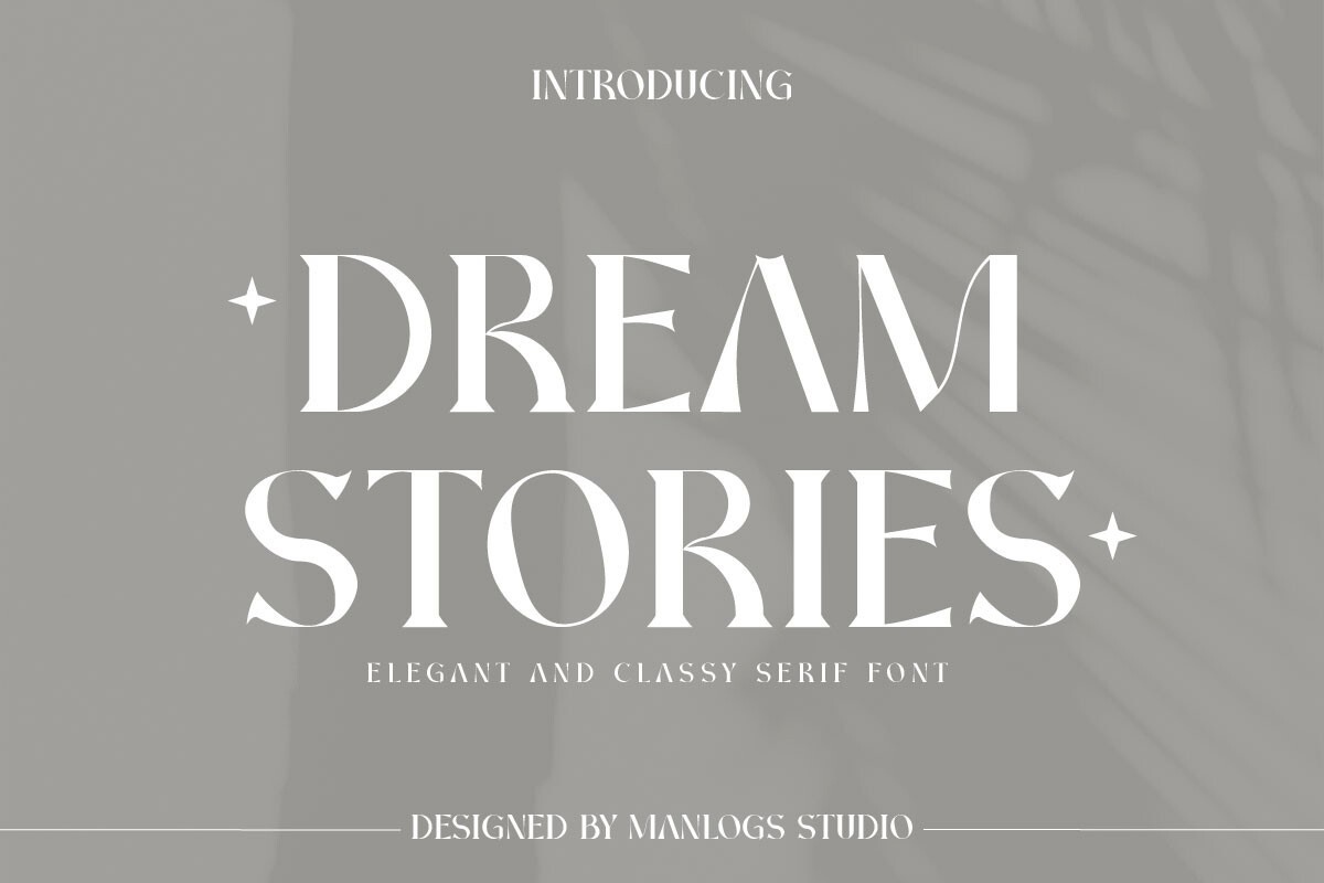 Пример шрифта Dream Stories Regular