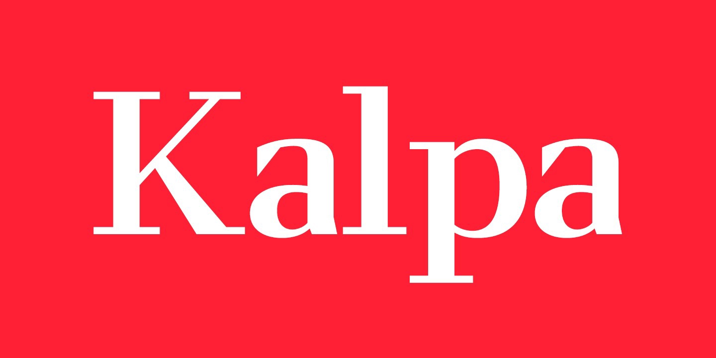 Пример шрифта Kalpa Bold Italic