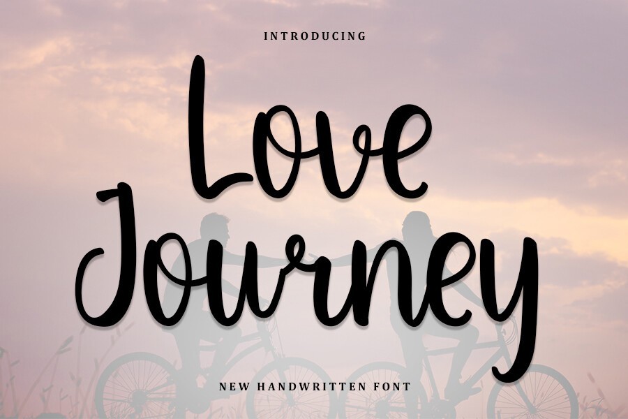 Пример шрифта Love Journey