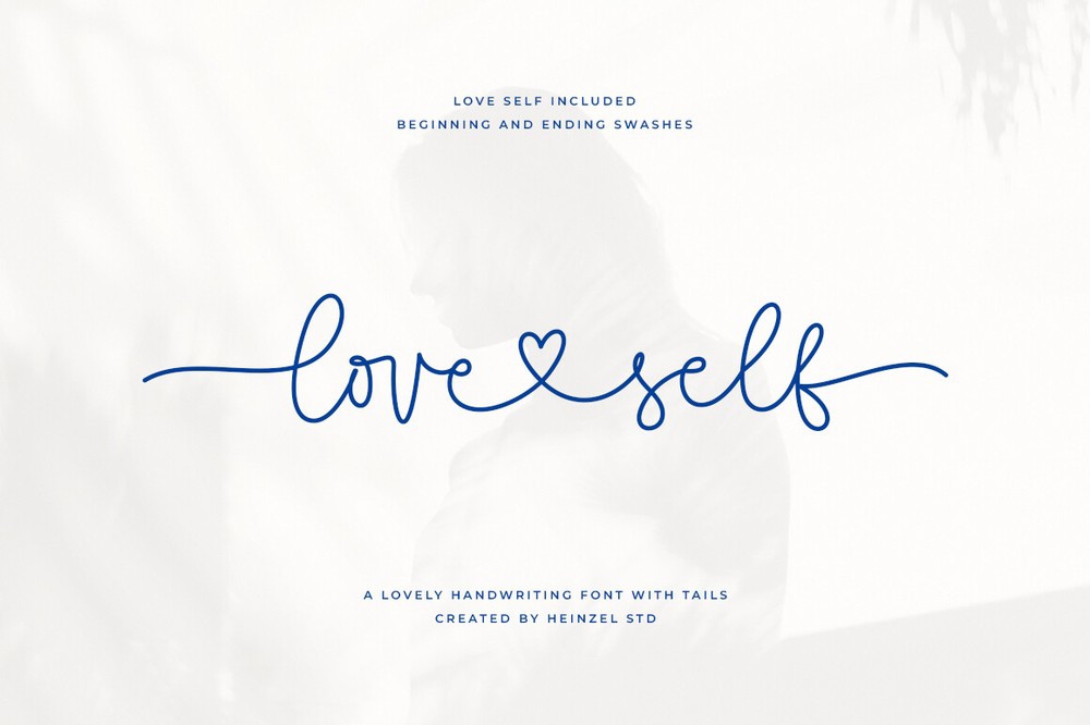 Пример шрифта Love Self