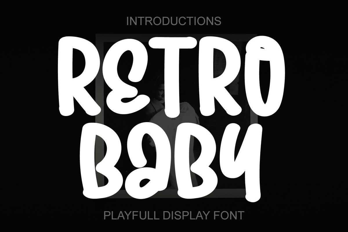 Пример шрифта Retro Baby