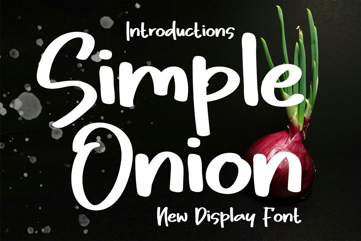 Пример шрифта Simple Onion