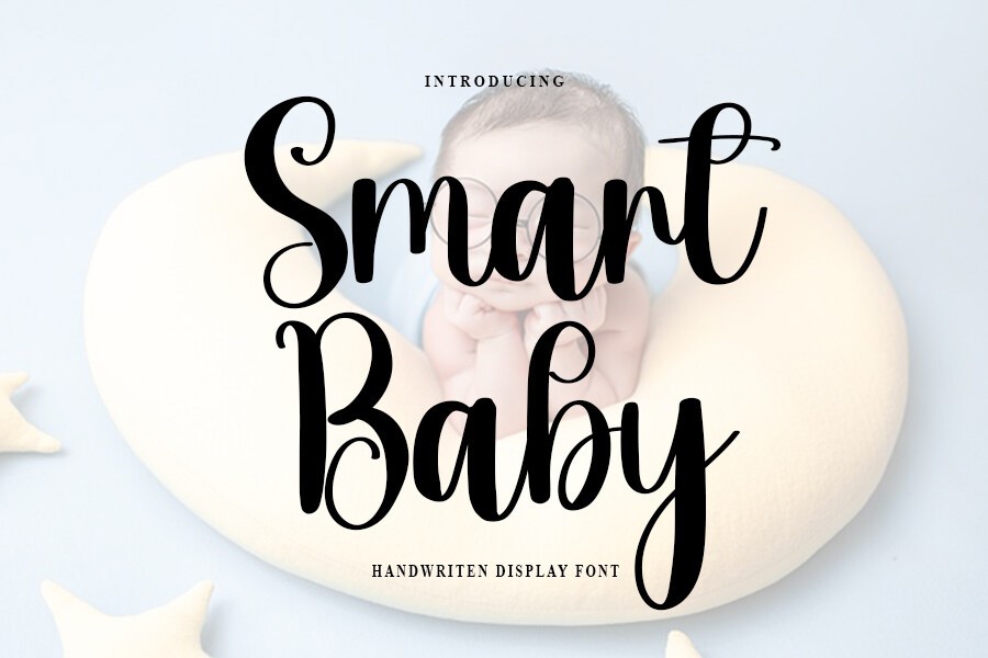 Пример шрифта Smart Baby