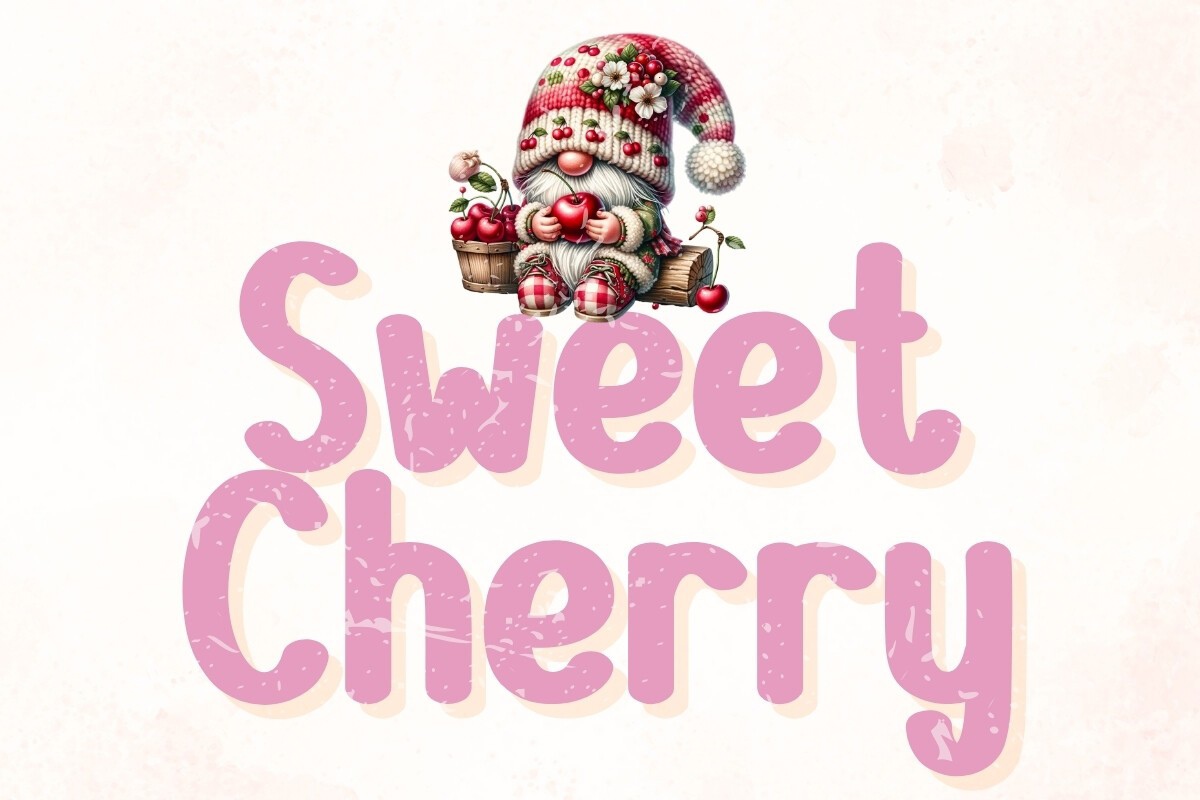 Пример шрифта Sweet Cherry