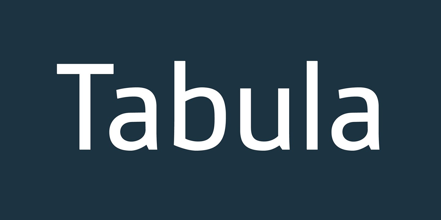 Пример шрифта Tabula Medium