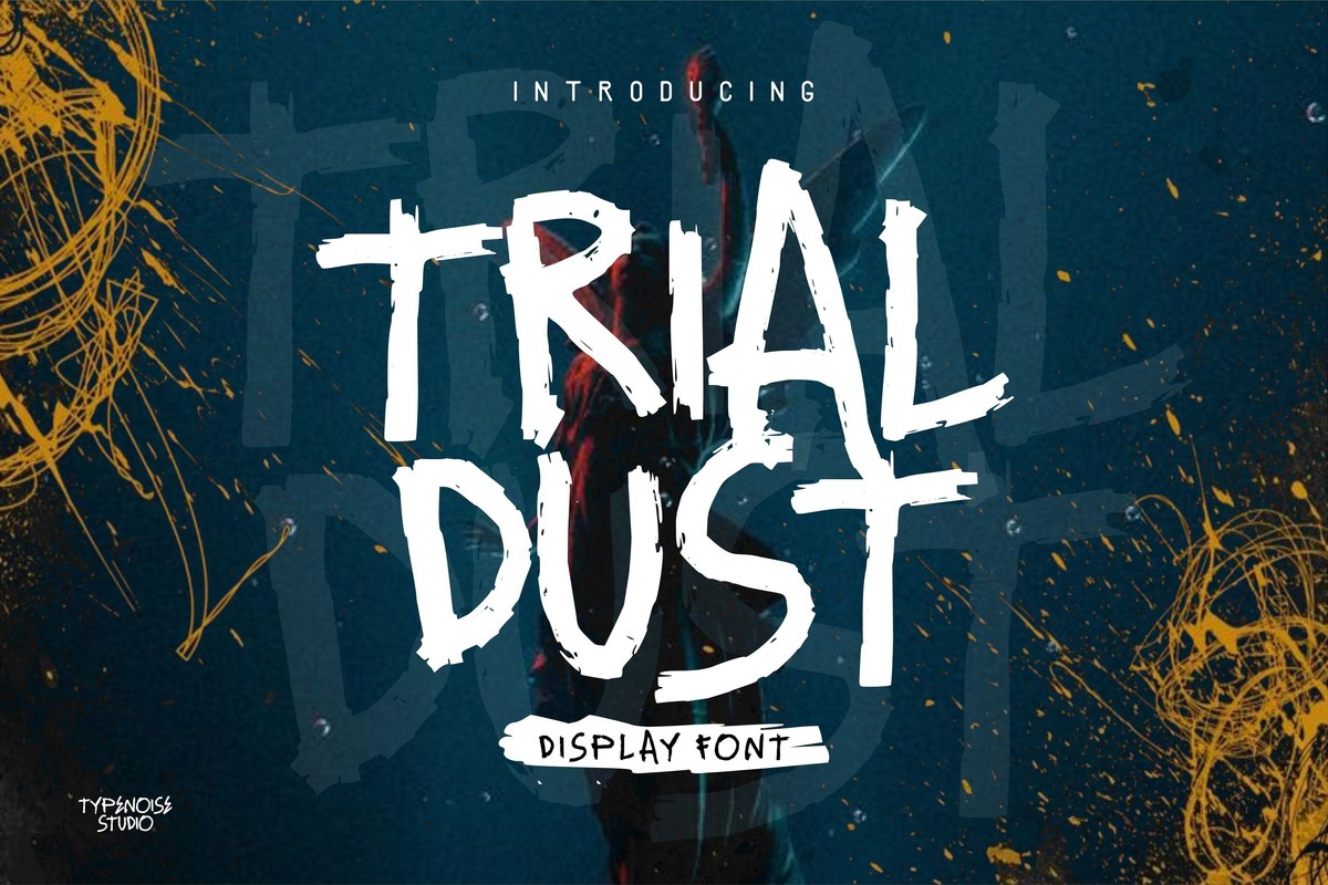 Пример шрифта Trial Dust