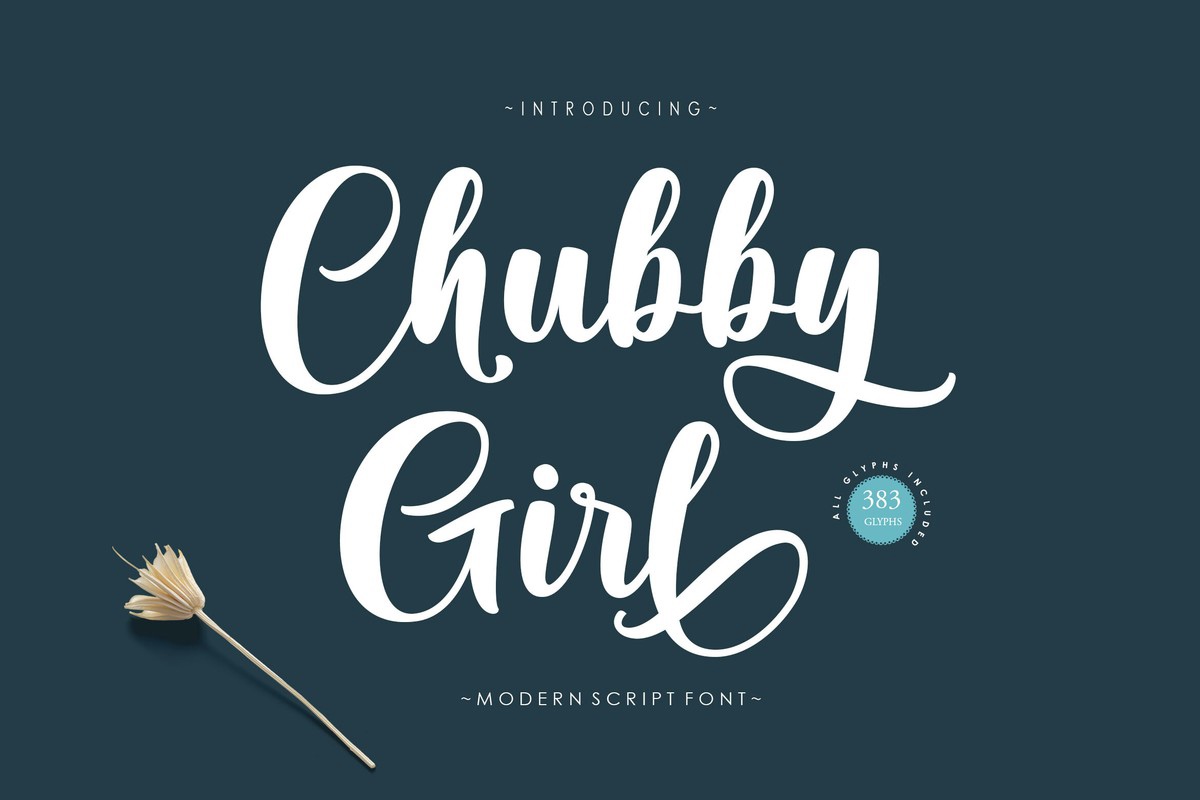 Пример шрифта Chubby Girl