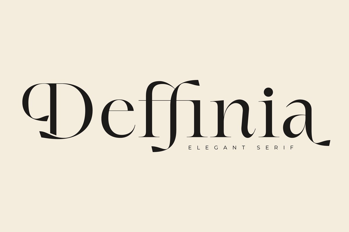 Пример шрифта Deffinia